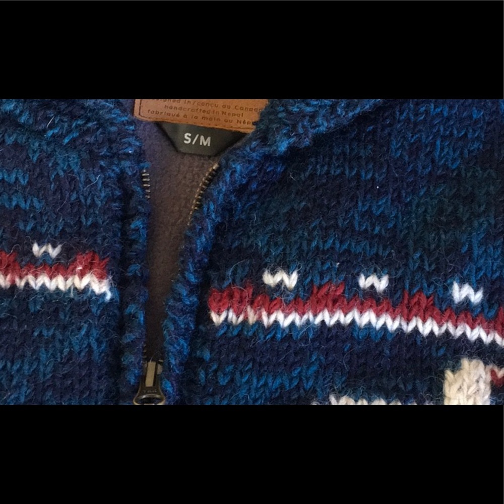 LOST HORIZONS Cowichan “Eagle” Sweater Sz S/M - Picture 6 of 14